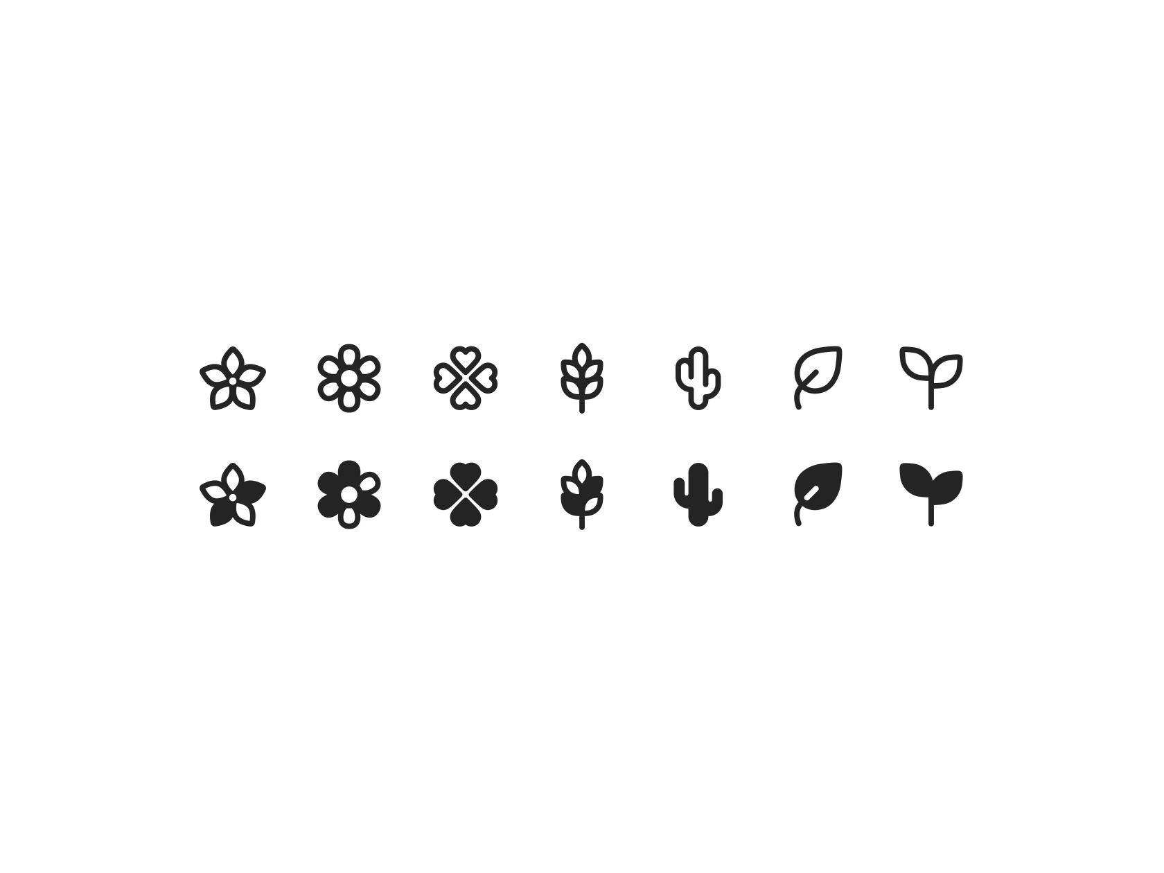 Second Arciel product icon set with consistent shapes and crisp UI detail.